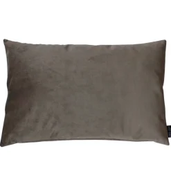 Louise Smærup - Pude Velvet - Taupe (80x50 cm) (grålig)