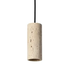 Made By Hand - Core Spot Pendant - Creme Travertine
