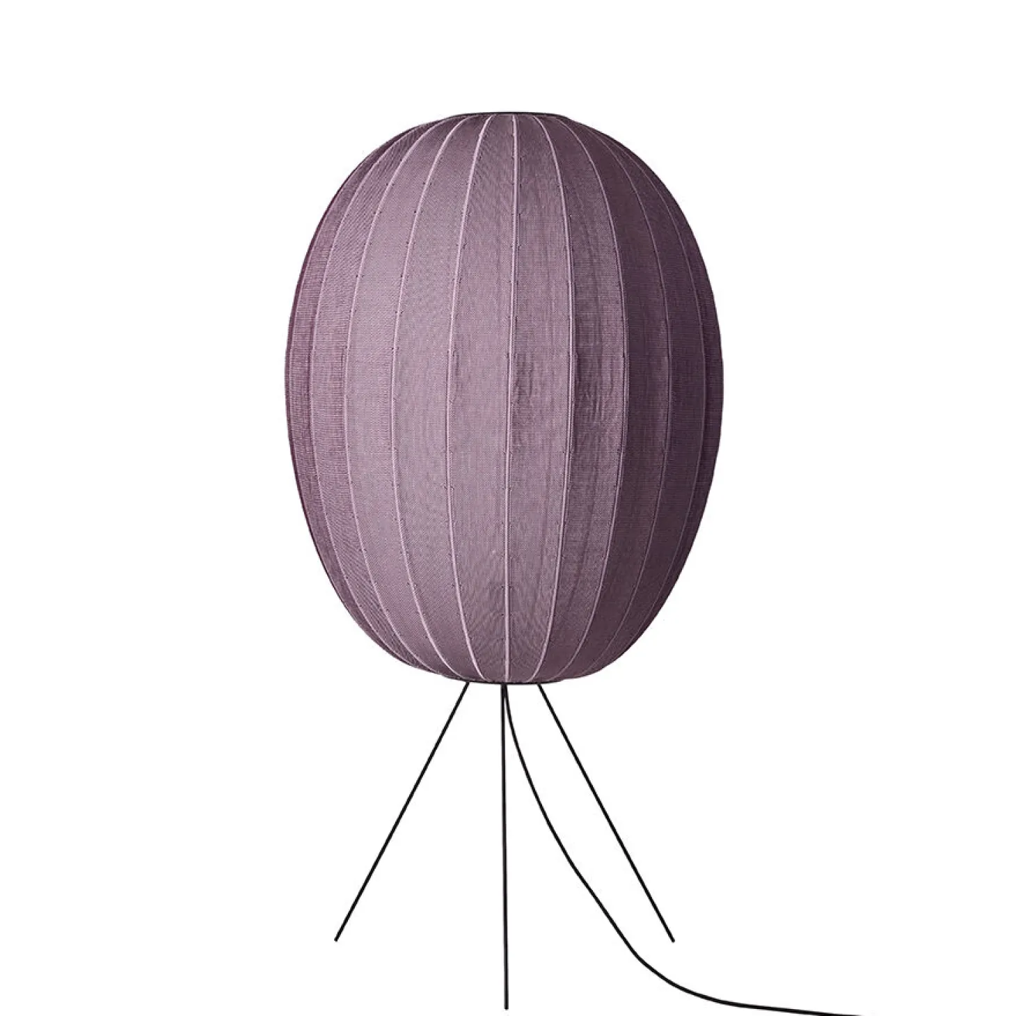 Made By Hand - Gulvlampe - Knit-Wit 65 High Oval Floor Medium - Burgundy