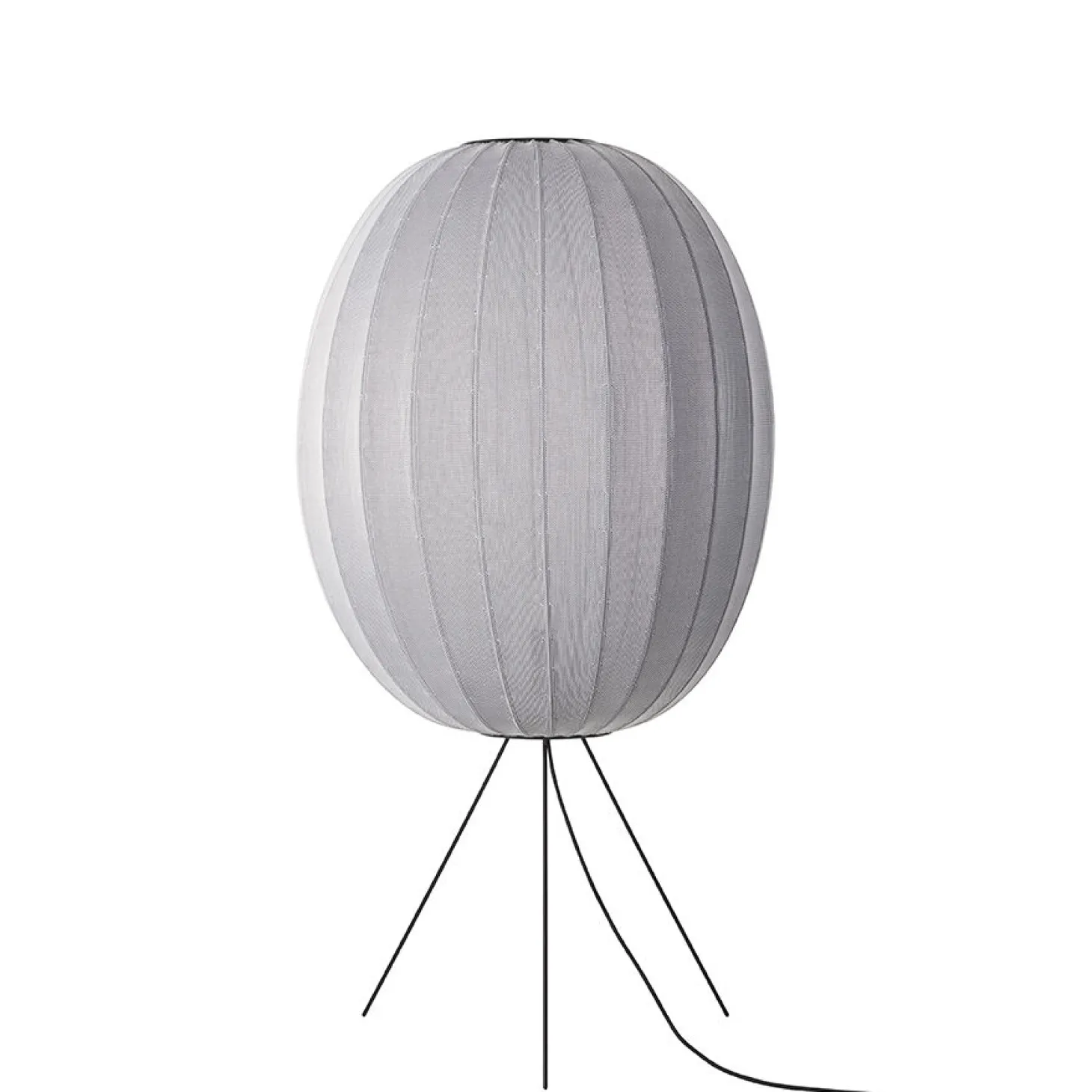 Made By Hand - Gulvlampe - Knit-Wit 65 High Oval Floor Medium - Silver