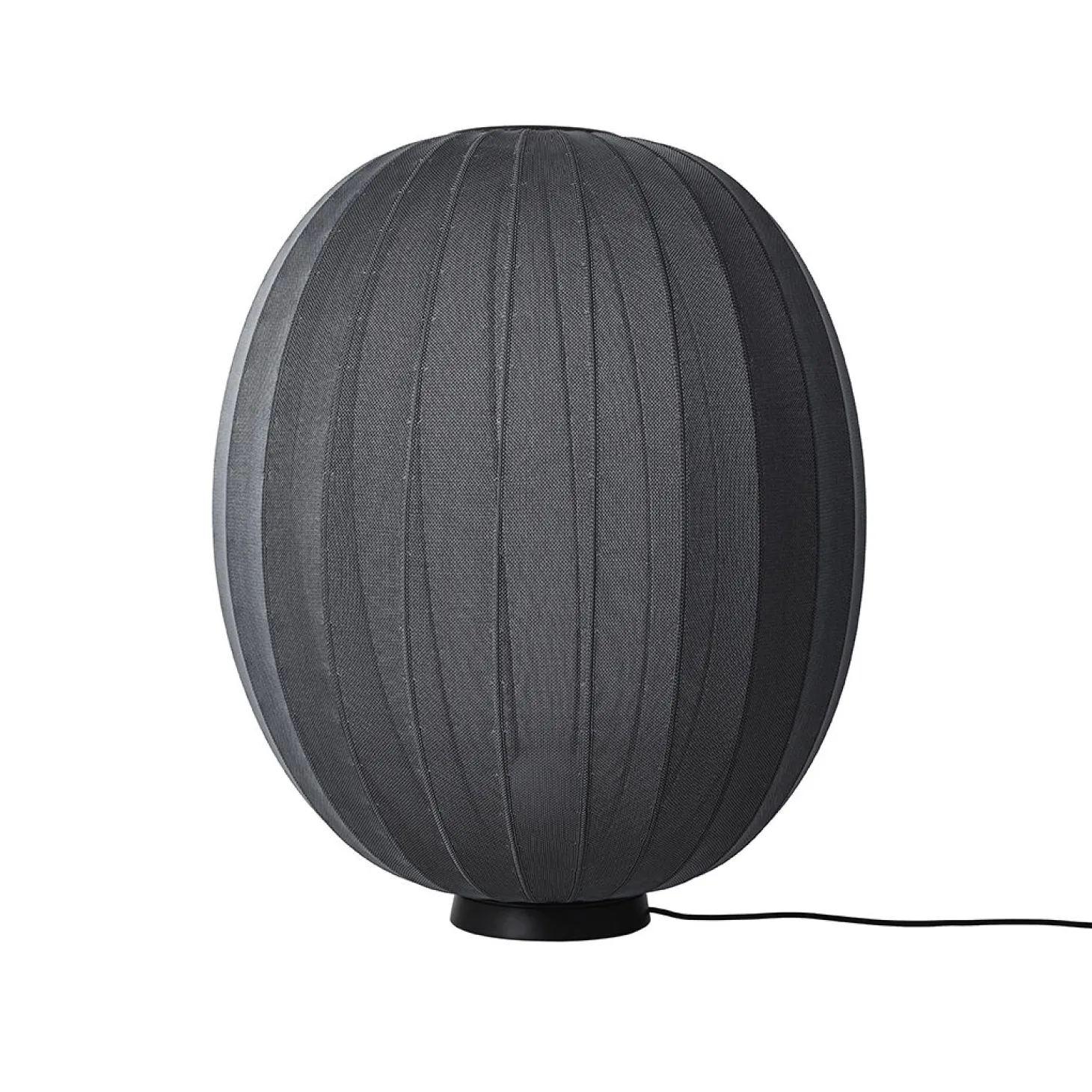 Made By Hand - Gulvlampe - Knit-Wit 65 High Oval Floor Level - Black