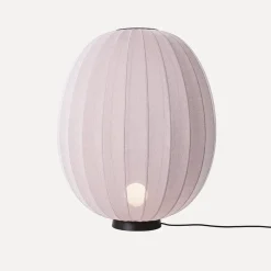 Made By Hand - Gulvlampe - Knit-Wit 65 High Oval Floor Level - Light Pink