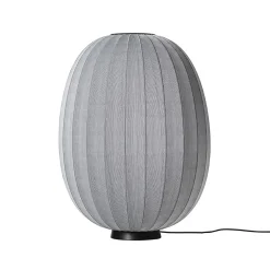Made By Hand - Gulvlampe - Knit-Wit 65 High Oval Floor Level - Silver