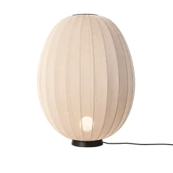 Made By Hand - Gulvlampe - Knit-Wit 65 High Oval Floor Level - Sand Stone