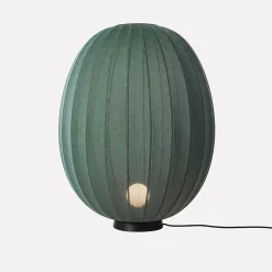 Made By Hand - Gulvlampe - Knit-Wit 65 High Oval Floor Level - Tweed Green