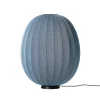 Made By Hand - Gulvlampe - Knit-Wit 65 High Oval Floor Level - Blue Stone