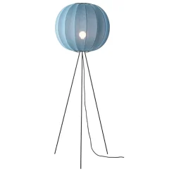 Made By Hand - Gulvlampe - Knit-Wit 60 Round Floor High - Blue Stone