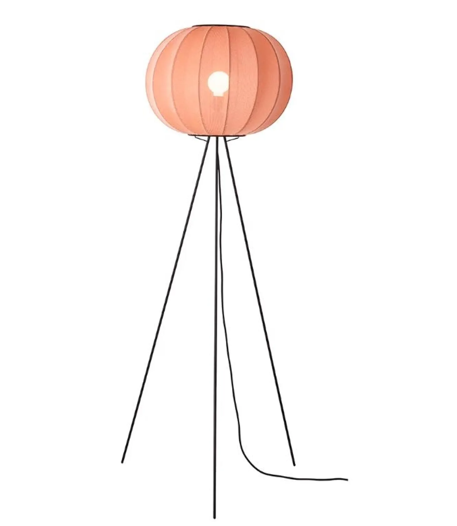 Made By Hand - Gulvlampe - Knit-Wit 45 Round Floor High - Coral