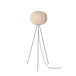 Made By Hand - Gulvlampe - Knit-Wit 45 Round Floor High - Sand Stone