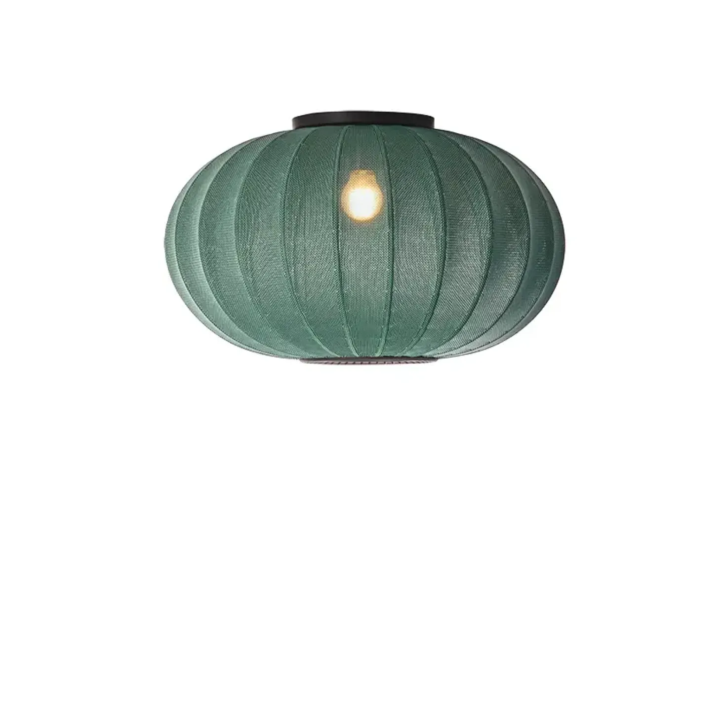 Made By Hand - Loftlampe - Knit-Wit 57 Oval Ceiling/Wall - Tweed Green