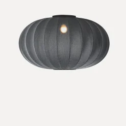 Made By Hand - Loftlampe - Knit-Wit 76 Oval Ceiling/Wall - Black