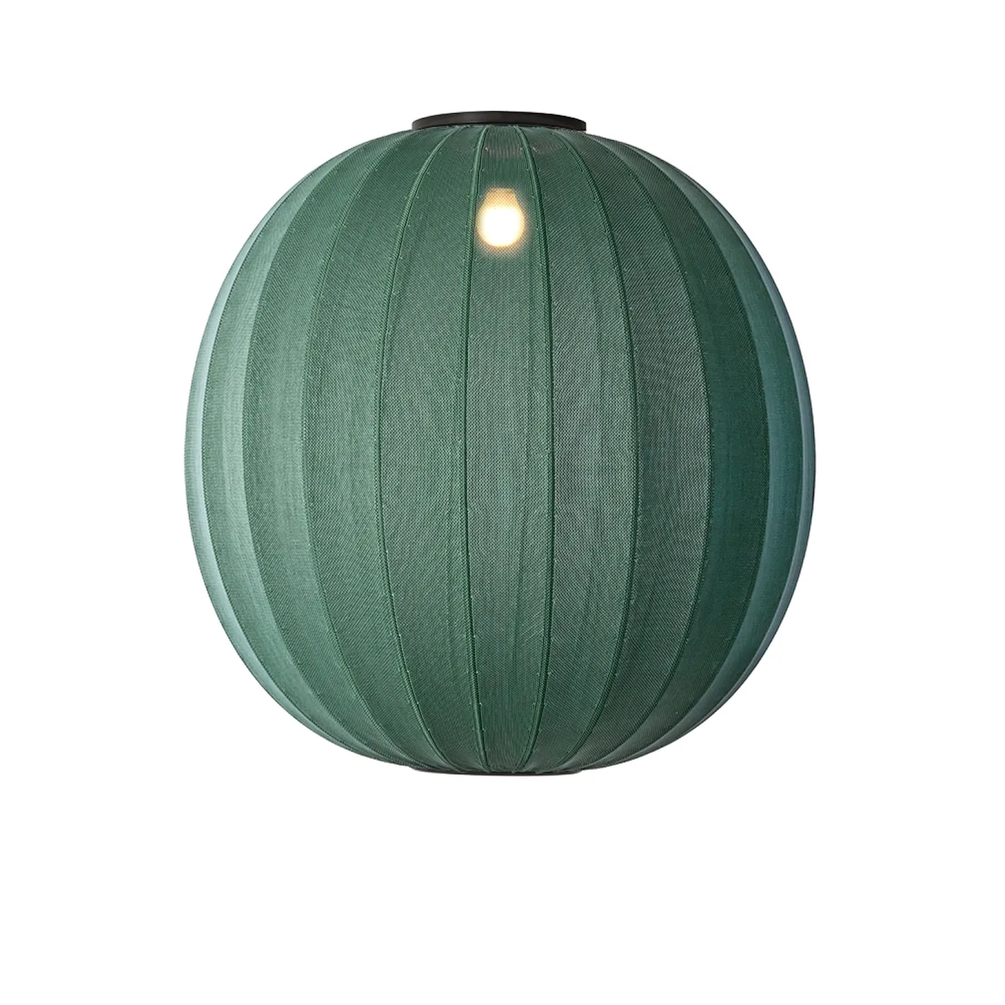 Made By Hand - Loftlampe - Knit-Wit 75 Round Ceiling - Tweed Green