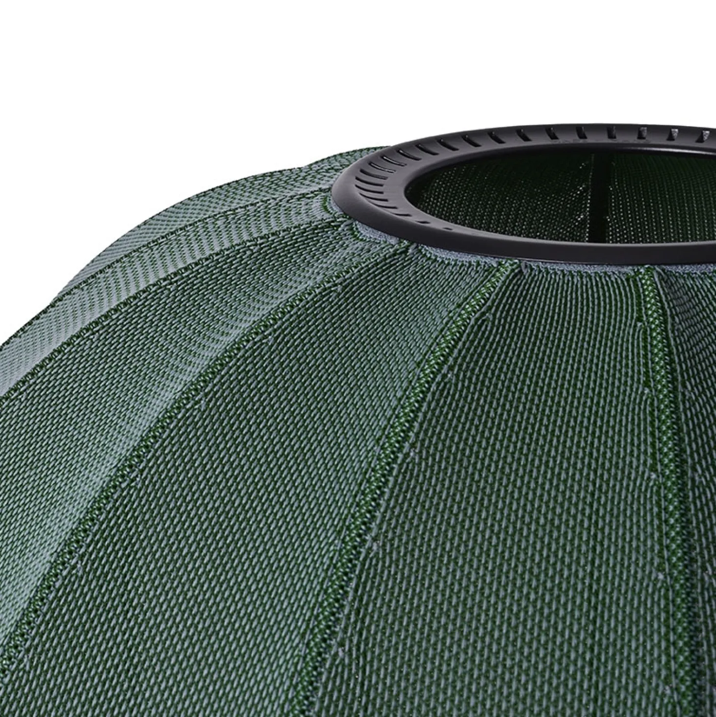 Made By Hand - Loftlampe - Knit-Wit 75 Round Ceiling - Tweed Green