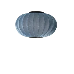 Made By Hand - Loftlampe - Knit-Wit 57 Oval Ceiling/Wall - Blue Stone