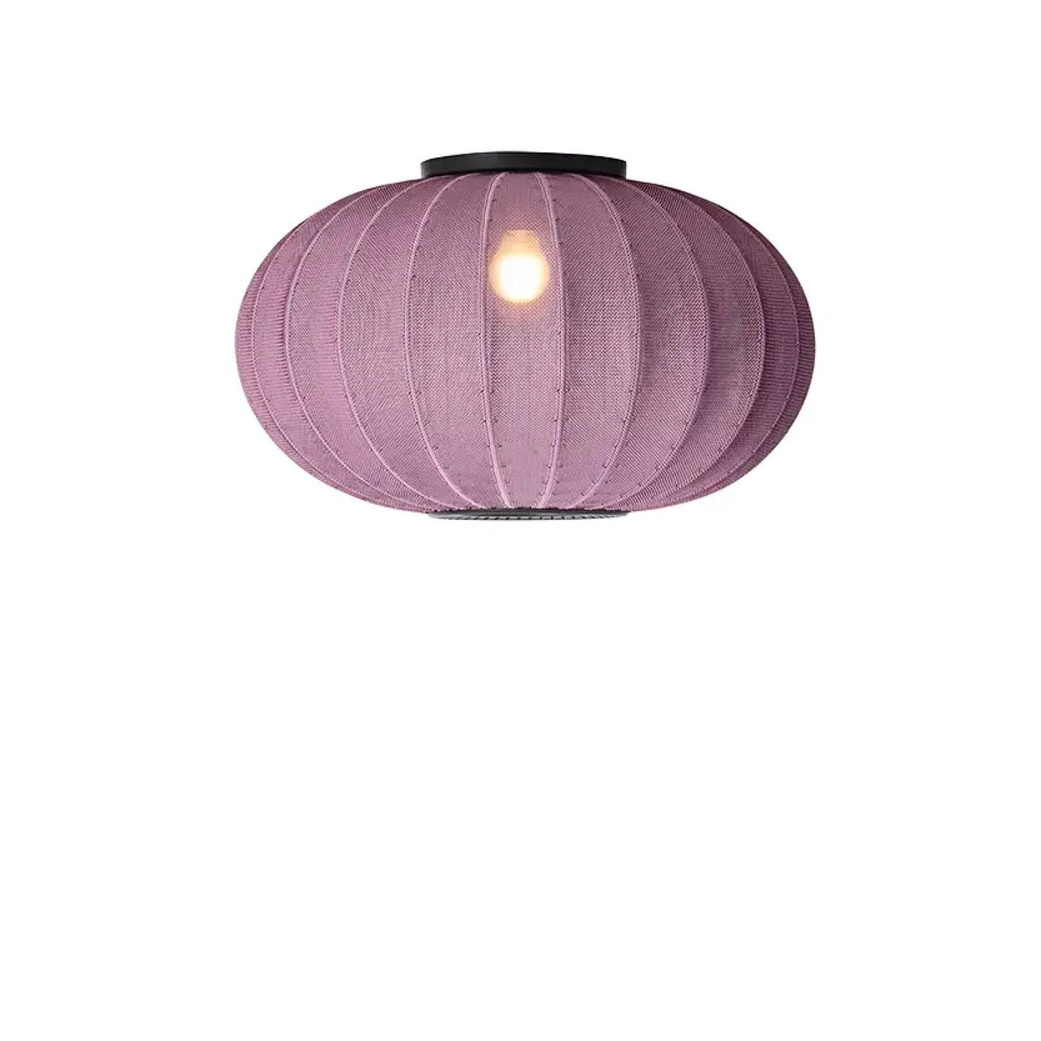 Made By Hand - Loftlampe - Knit-Wit 57 Oval Ceiling/Wall - Burgundy
