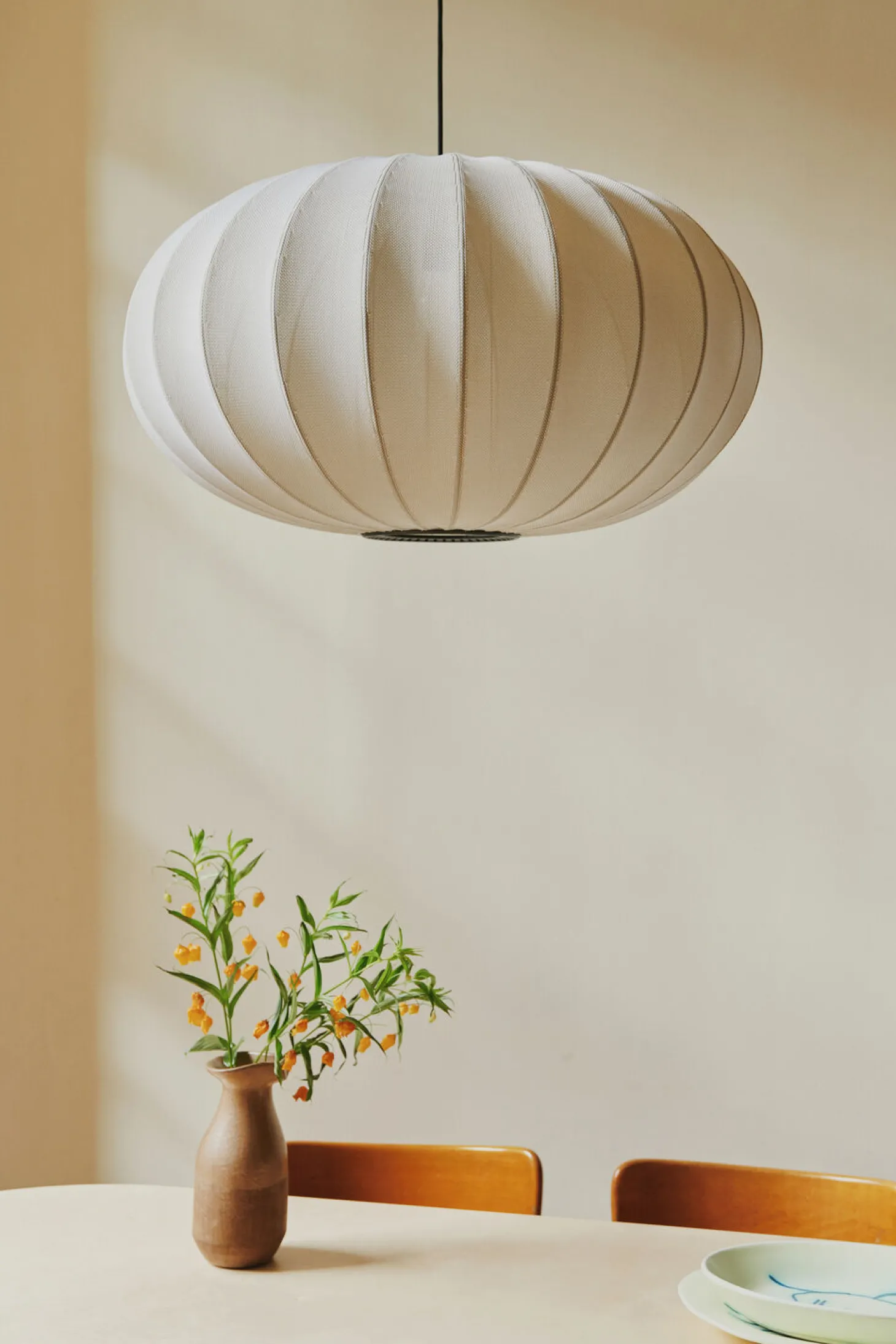 Made By Hand - Loftlampe - Knit-Wit 57 Oval Ceiling/Wall - Pearl White