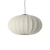 Made By Hand - Pendel - Knit-Wit 76 Oval Pendant LED - Pearl White