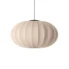 Made By Hand - Pendel - Knit-Wit 76 Oval Pendant LED - Sand Stone