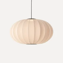 Made By Hand - Pendel - Knit-Wit 76 Oval Pendant LED - Sand Stone