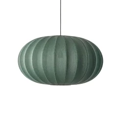 Made By Hand - Pendel - Knit-Wit 76 Oval Pendant - Tweed Green