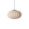 Made By Hand - Pendel - Knit-Wit 57 Oval Pendant LED - Sand Stone