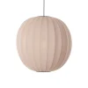 Made By Hand - Pendellampe - Knit-Wit 75 Round Pendant - Sand Stone