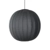 Made By Hand - Pendellampe - Knit-Wit 75 Round Pendant LED - Black