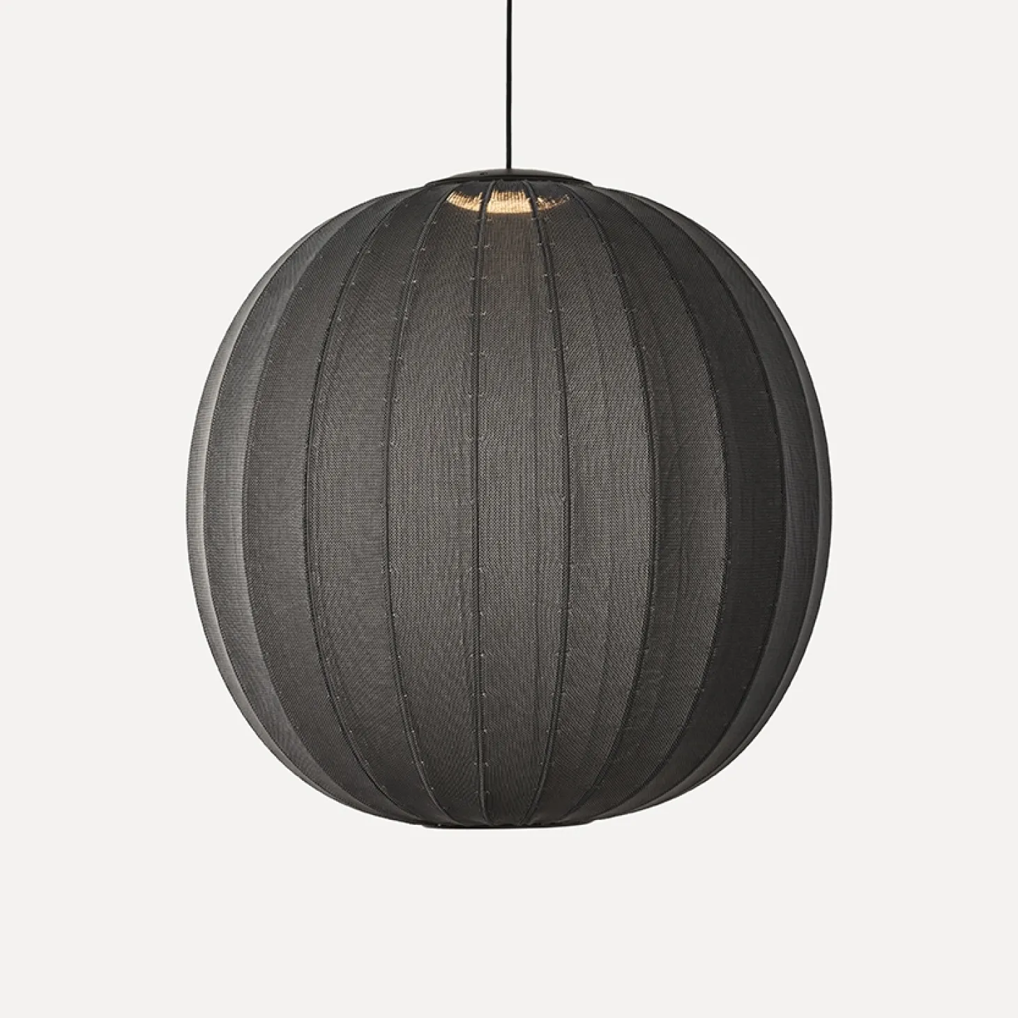 Made By Hand - Pendellampe - Knit-Wit 75 Round Pendant LED - Black