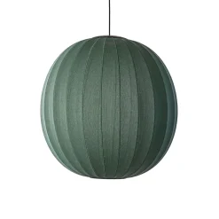 Made By Hand - Pendellampe - Knit-Wit 75 Round Pendant LED - Tweed Green