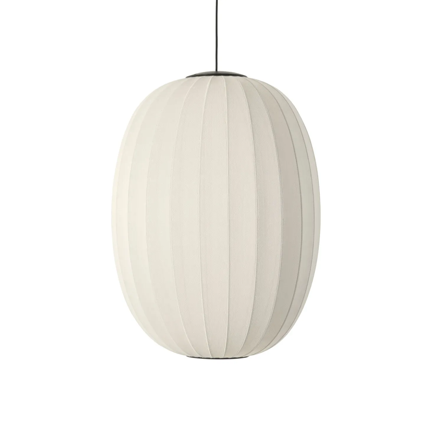 Made By Hand - Pendellampe - Knit-Wit 65 High Oval Pendant LED - Pearl White
