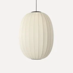 Made By Hand - Pendellampe - Knit-Wit 65 High Oval Pendant LED - Pearl White