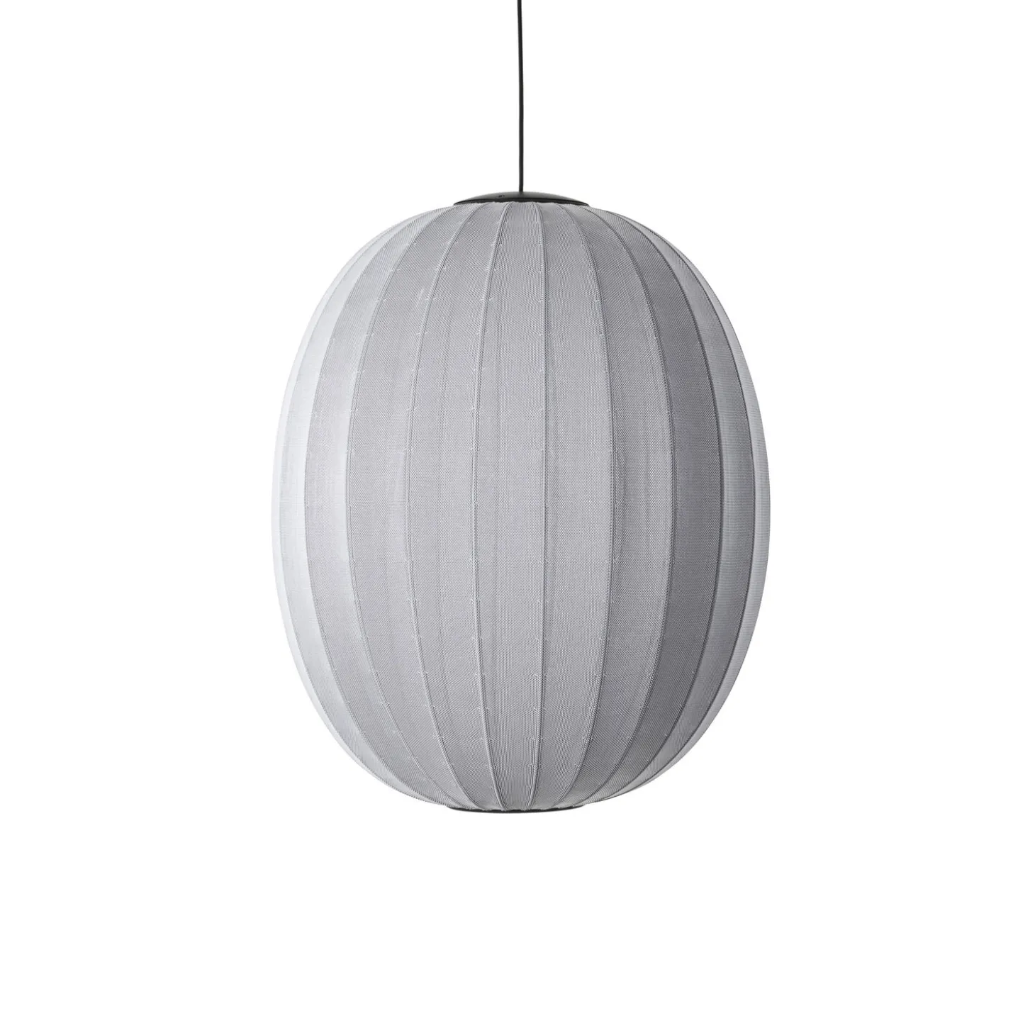 Made By Hand - Pendellampe - Knit-Wit 65 High Oval Pendant LED - Silver
