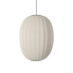 Made By Hand - Pendellampe - Knit-Wit 65 High Oval Pendant - Pearl White