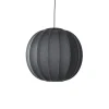 Made By Hand - Pendellampe - Knit-Wit 60 Round Pendant LED - Black
