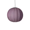 Made By Hand - Pendellampe - Knit-Wit 60 Round Pendant LED - Burgundy