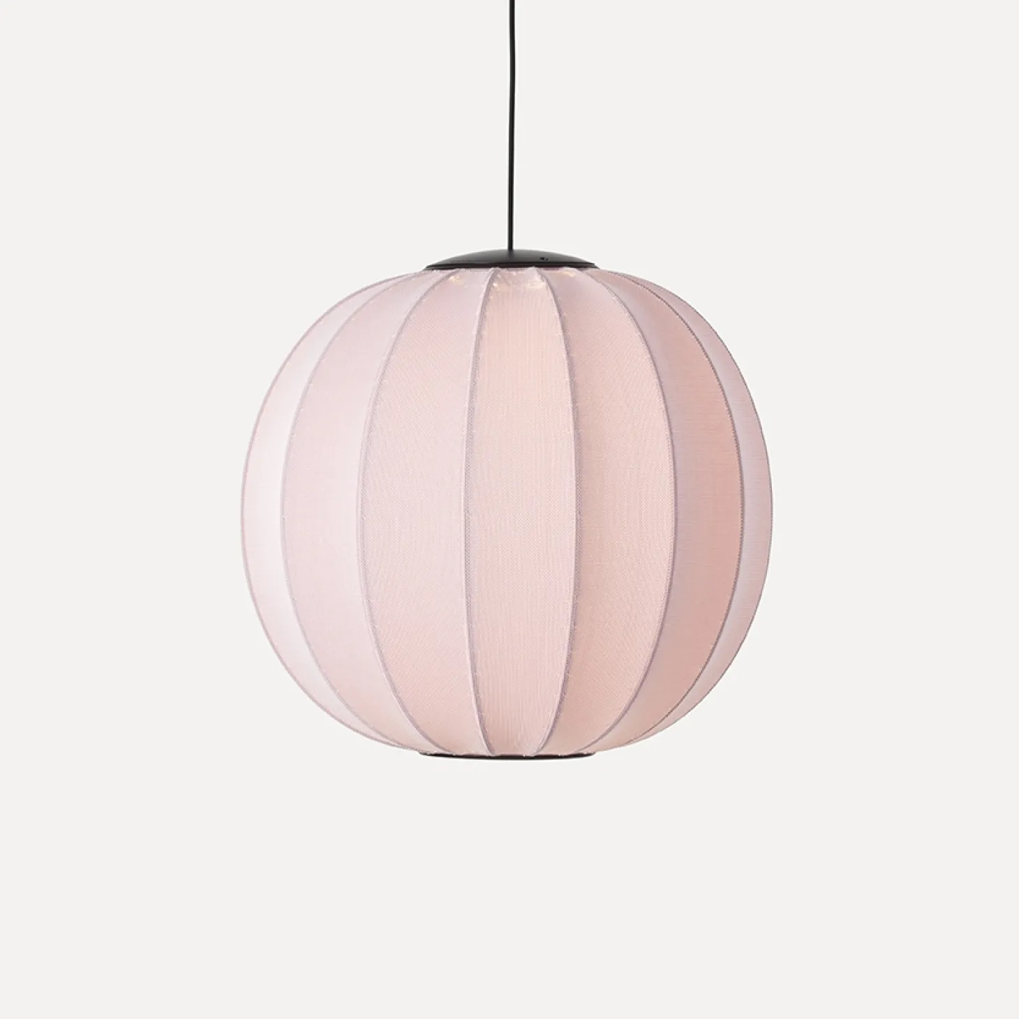 Made By Hand - Pendellampe - Knit-Wit 60 Round Pendant LED - Light Pink