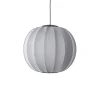 Made By Hand - Pendellampe - Knit-Wit 60 Round Pendant LED - Silver