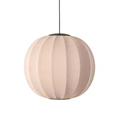Made By Hand - Pendellampe - Knit-Wit 60 Round Pendant LED - Sand Stone