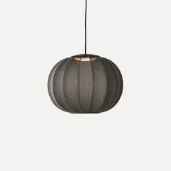 Made By Hand - Pendellampe - Knit-Wit 45 Round Pendant LED - Black