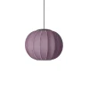 Made By Hand - Pendellampe - Knit-Wit 45 Round Pendant LED - Burgundy