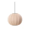 Made By Hand - Pendellampe - Knit-Wit 45 Round Pendant LED - Sand Stone