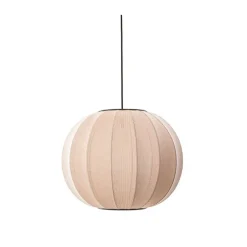 Made By Hand - Pendellampe - Knit-Wit 45 Round Pendant LED - Sand Stone