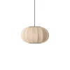 Made By Hand - Pendellampe - Knit-Wit 45 Oval Pendant - Sand Stone