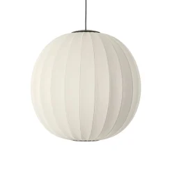 Made By Hand - Pendellampe - Knit-Wit 75 Round Pendant LED - Pearl White