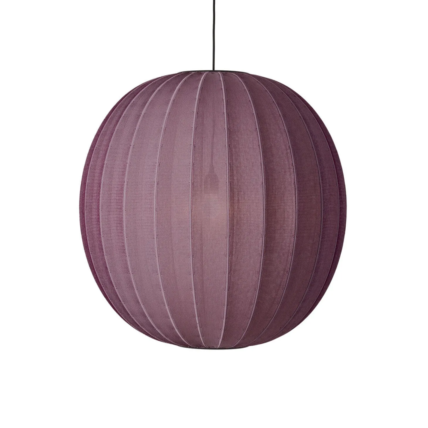 Made By Hand - Pendellampe - Knit-Wit 75 Round Pendant - Burgundy