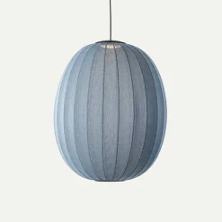 Made By Hand - Pendellampe - Knit-Wit 65 High Oval Pendant LED - Blue Stone