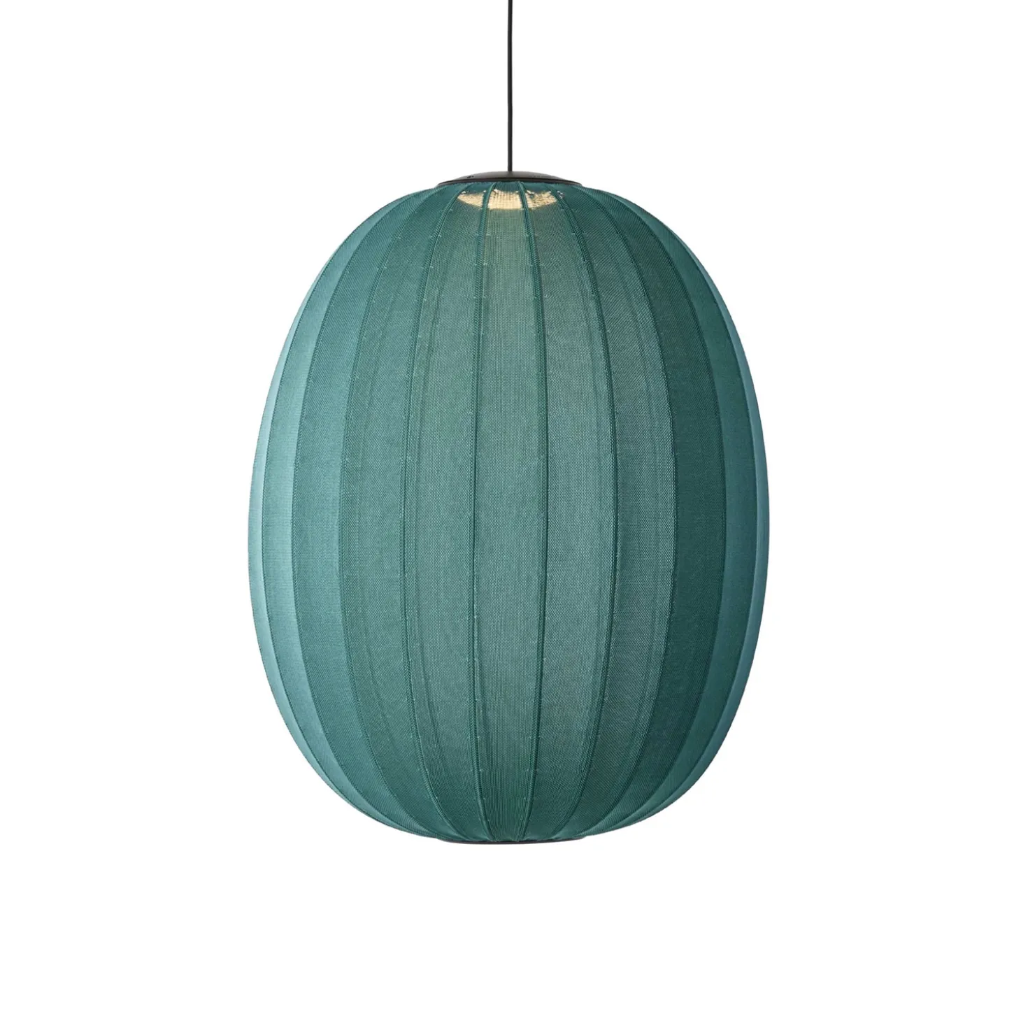 Made By Hand - Pendellampe - Knit-Wit 65 High Oval Pendant LED - Seagrass