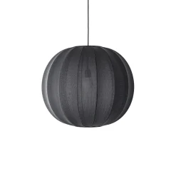 Made By Hand - Pendellampe - Knit-Wit 60 Round Pendant - Black