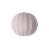 Made By Hand - Pendellampe - Knit-Wit 60 Round Pendant - Light Pink