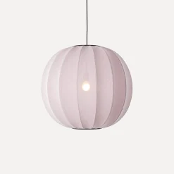 Made By Hand - Pendellampe - Knit-Wit 60 Round Pendant - Light Pink